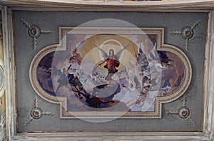 Caserta Ã¢â¬â Affresco del transetto del Duomo